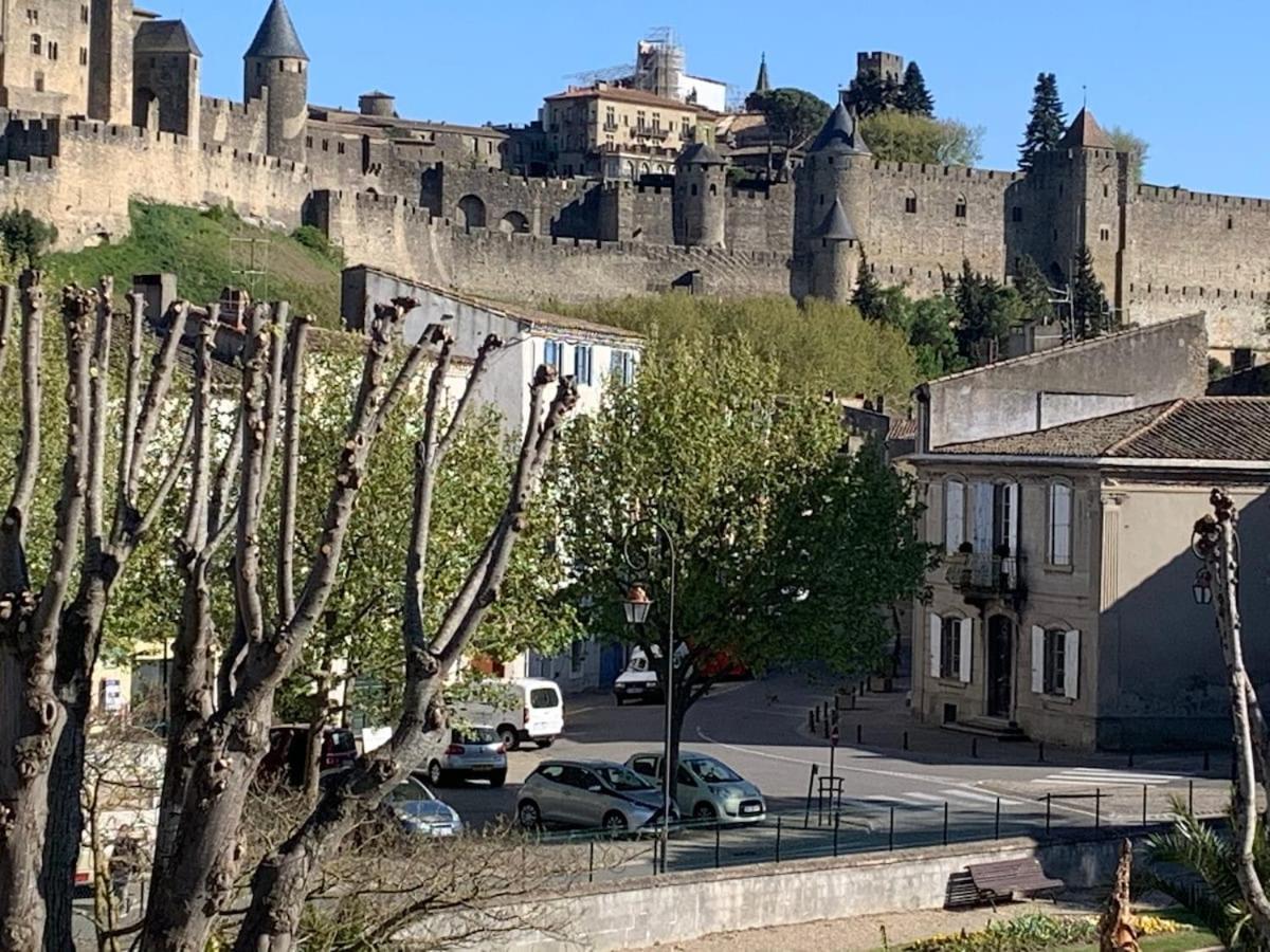 C'Est Une Maison Bleue Carcassonne Bagian luar foto